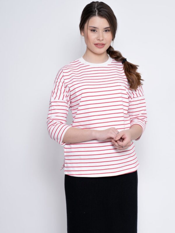 חולצת הנקה אגם-פסים אדום