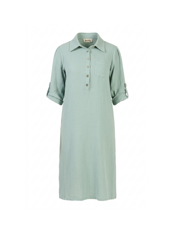 שמלת טטרה קלאסית-מנטה*